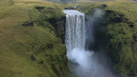 Large Scenic Waterfall Stock-Footage 128662032