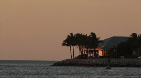 Large Schooner at Sunset Stock Footage 35349621