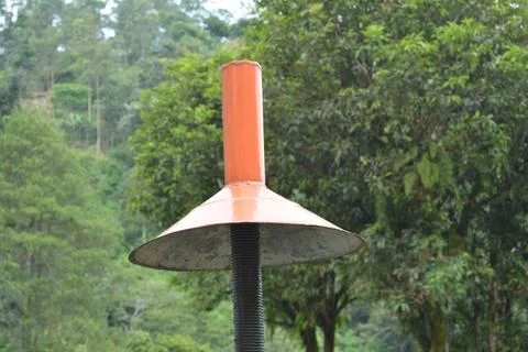 A large screw that is an important part of hydropower Stock Photos