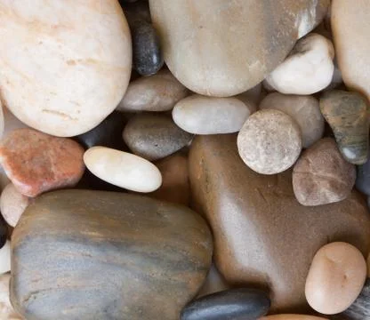 Large sea pebbles Stock Photos