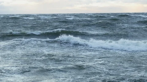 Large Sea waves during storm 動画素材 120620734
