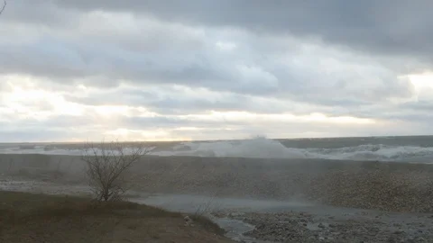 Large Sea waves during storm Stock-Footage 120649328