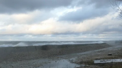 Large Sea waves during storm Stock-Footage 120651092