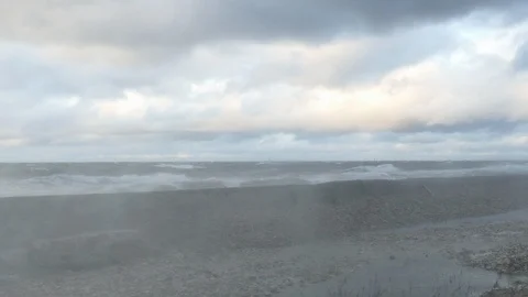 Large Sea waves during storm Stock-Footage 120673780