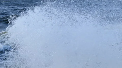 Large Sea waves during storm Stock-Footage 137635086