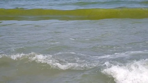 Large sea waves Stock Footage 73337283