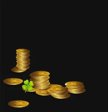 Large selection of coins Illustrazione stock