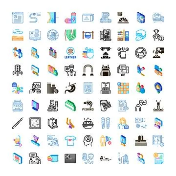 Large set of diverse icons symbolizing various concepts イラスト素材