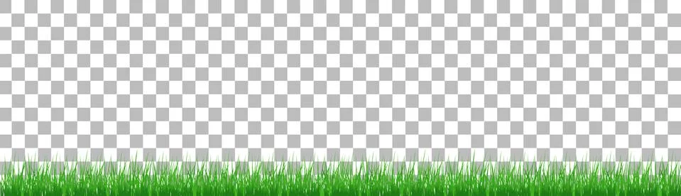 Large set of fresh green spring grass borders in lengths and densities for us Stock Illustration