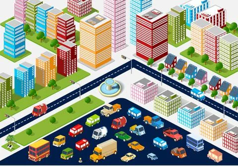 A large set of isometric Stock Illustration