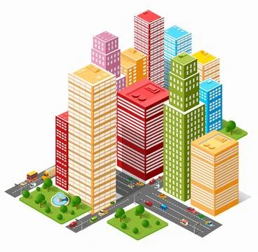 A large set of isometric Stock Illustration