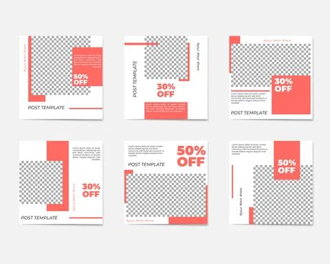 A large set for social media post templates. For personal and business accoun イラスト素材