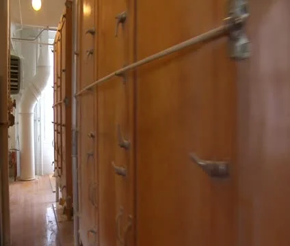 Large shaking boxes at flour mill close-up Stock Footage 21591586