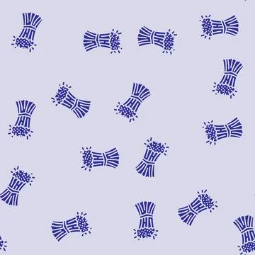 Large sheaf ears of wheat harvest glyph seamless pattern Stockillustratie