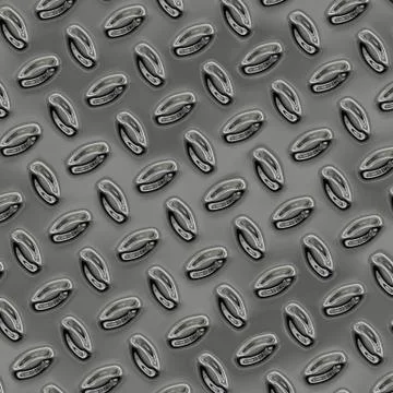A large sheet of nice shiny chrome tread plate Stock Illustration