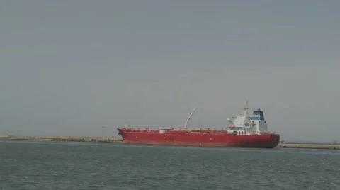 Large Ship Berthed at the Autonomous Port of Dakar, Senegal Stock Footage 47877164