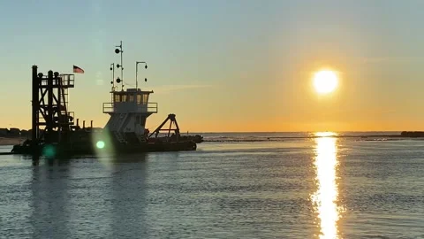 A large ship in a body of water 動画素材 156011957