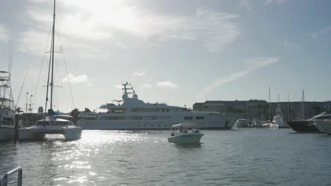 Large ship docked in Key West Harbor, Florida Stock Footage 144326901