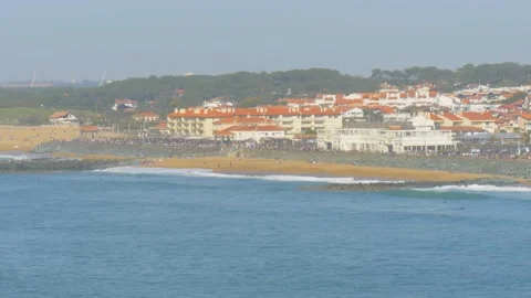 A large ship in the ocean Stock Footage 156017751