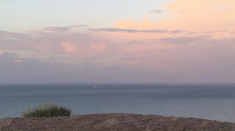 A large ship sailing along the shore. Video stock 39483586