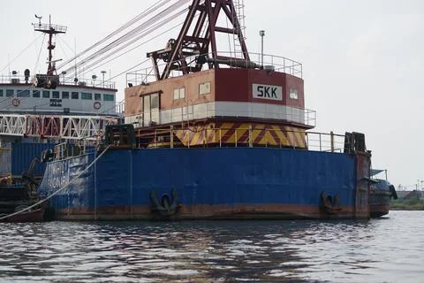 Large ships Foto stock