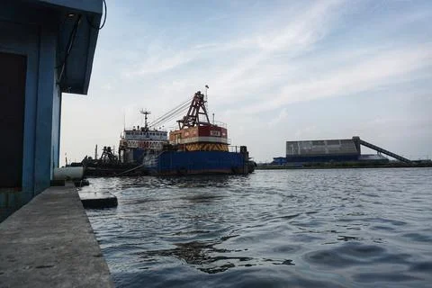 Large ships Foto stock