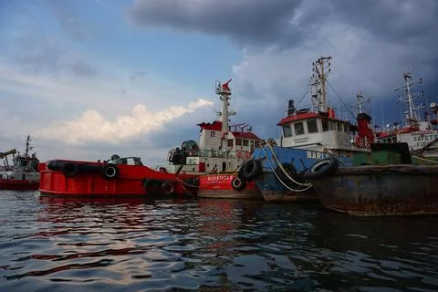 Large ships Stock Photos