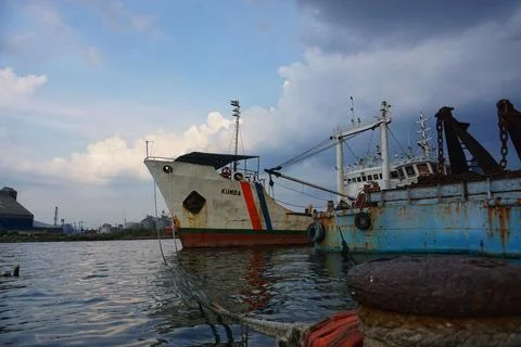 Large ships Stock Photos