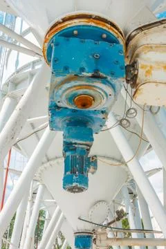 Large silo close up Stock Photos