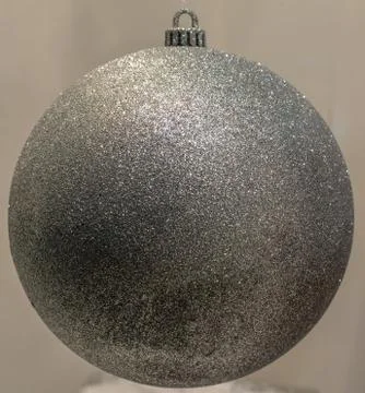 Large silver bauble Stock Photos
