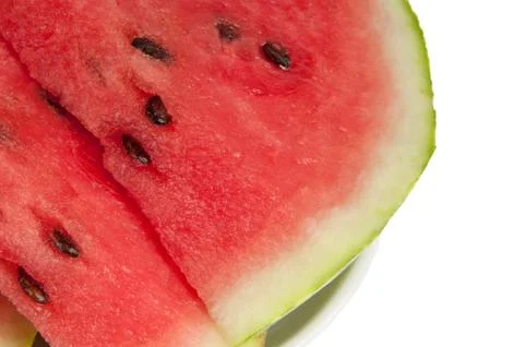 Large slice of watermelon cut Stock Photos