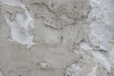 Large smears of cement on the wall. Stock Photos