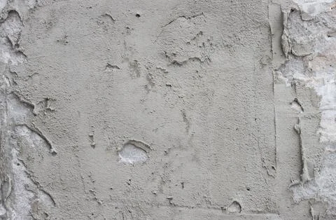 Large smears of cement on the wall. Stock Photos