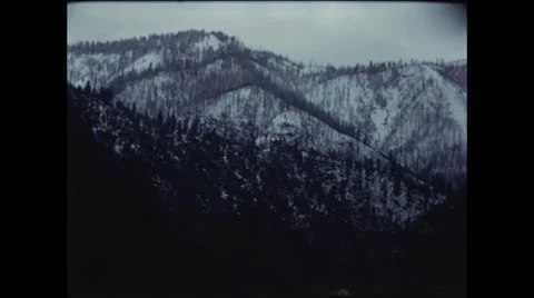 Large Snowy Mountains Video stock 47645585