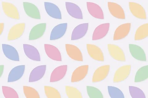 Large softly colored botanical forms repeat across a pale surface, creating.. Stock Illustration