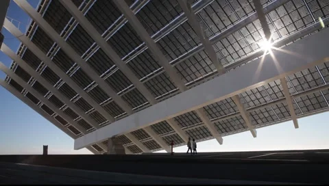 Large solar energy panel Stock Footage 1217304