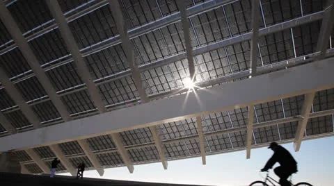 Large solar panel Stock Footage 25225520