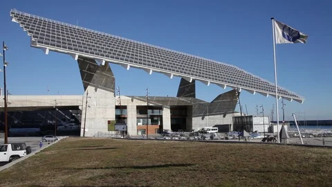 Large Solar panel Stock Footage 85631135