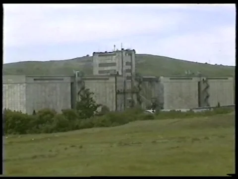 Large Soviet Industrial Complex In Mountains Stock Footage 336301717
