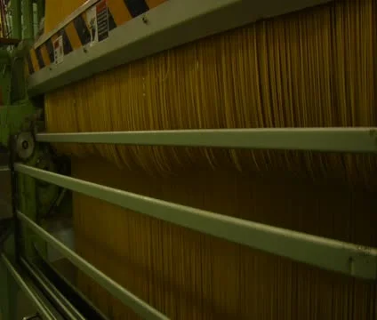 Large spaghetti making machine Stock Footage 21595056