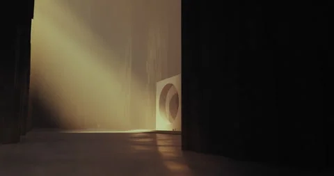 Large sphere turning in CGI sepia Stock Footage 255726024