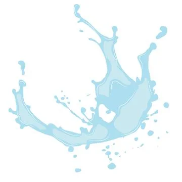 Large splash of spilled liquid on the surface11 Stock Illustration