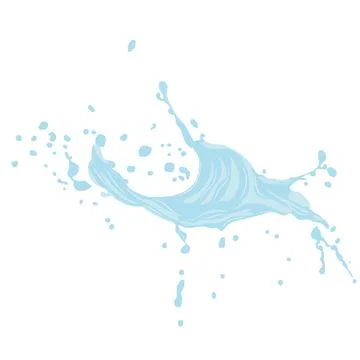 Large splash of spilled liquid on the surface55 Stock Illustration