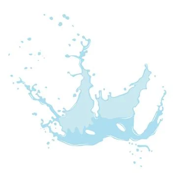 Large splash of water or oil Stock Illustration