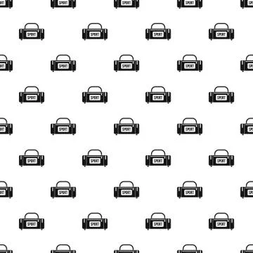 Large sports bag pattern 库存插图