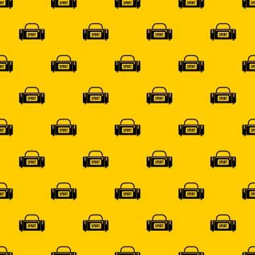 Large sports bag pattern vector 库存插图