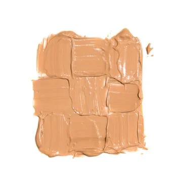 Large square of nine tiny tokens from a foundation on a white background Foto stock