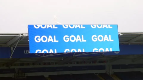 A large stadium screen is displaying the... | Stock Video | Pond5
