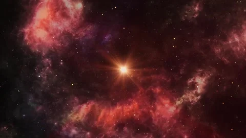 A Large Star In The Middle Of A Nebula 스톡 동영상 329545205