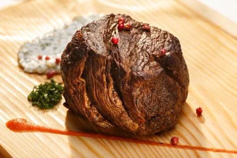 Large steak Stock Photos